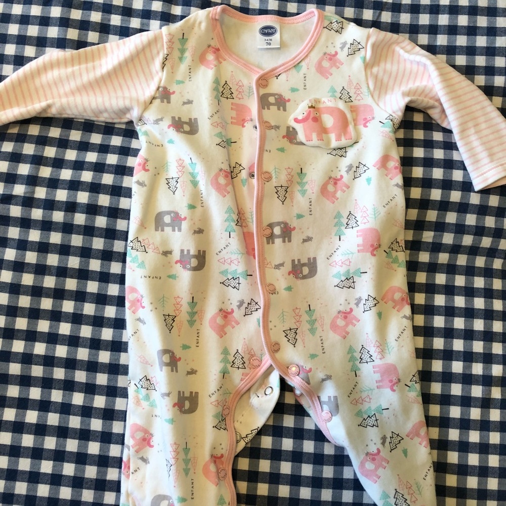 L’Enfant Paris Footless Coveralls - Elephant!